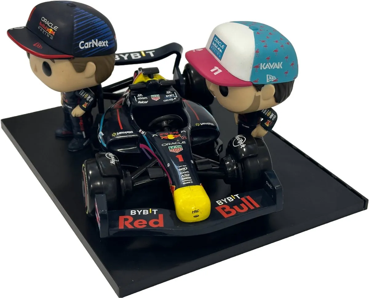 Funko Pop Moment Max Verstappen & Sergio Perez - Red Bull Racing - afbeelding 6 van 6