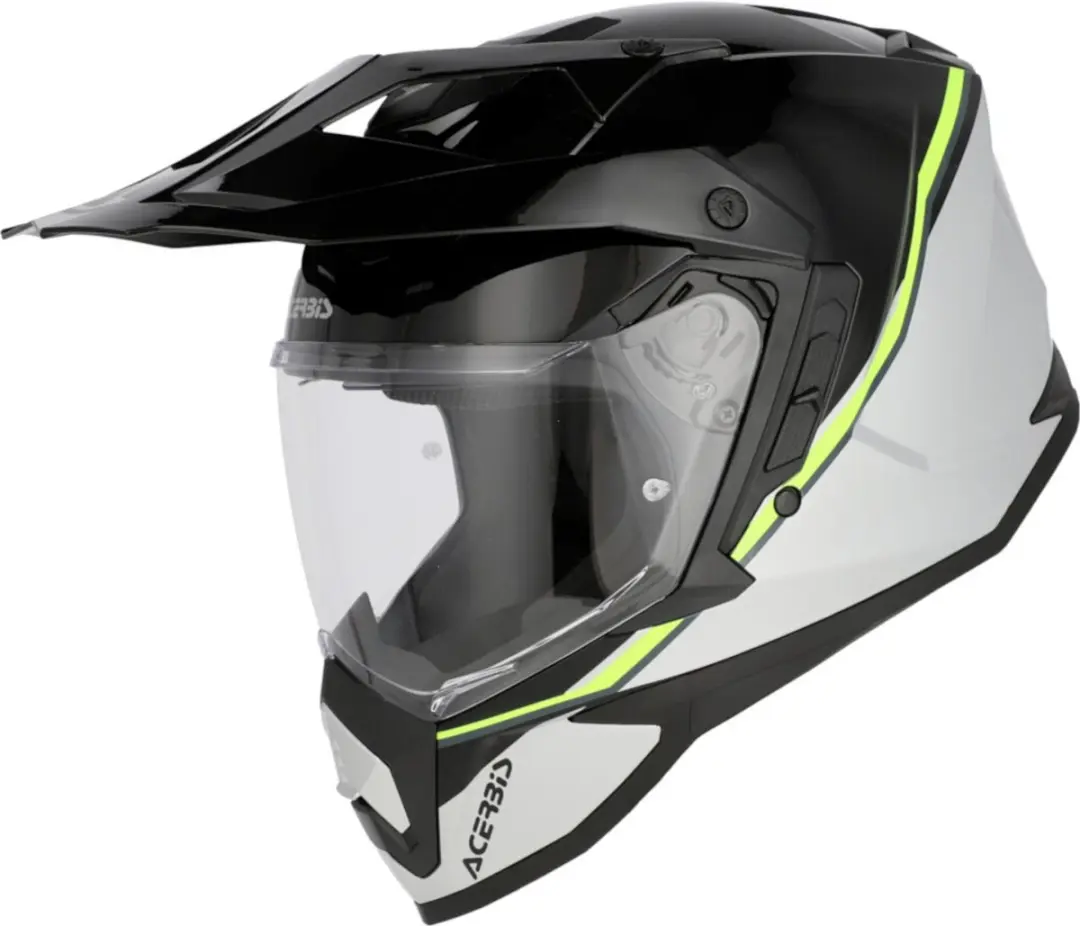 Acerbis Assault Graphic Mat Zwart Geel Adventure Integraalhelm