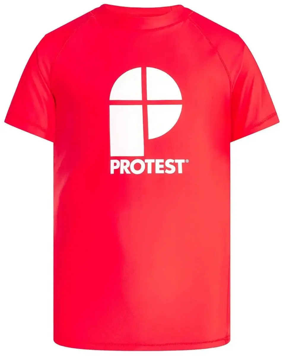 Protest Rashguard PRTBERENT JR Jongens - Maat 104 Tomato