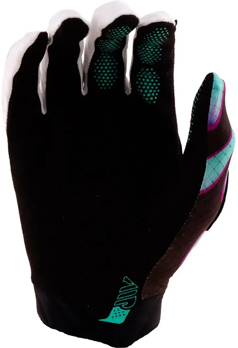Troy Lee Designs Air Overspray Motocrosshandschoenen - Zwart/Turquoise S