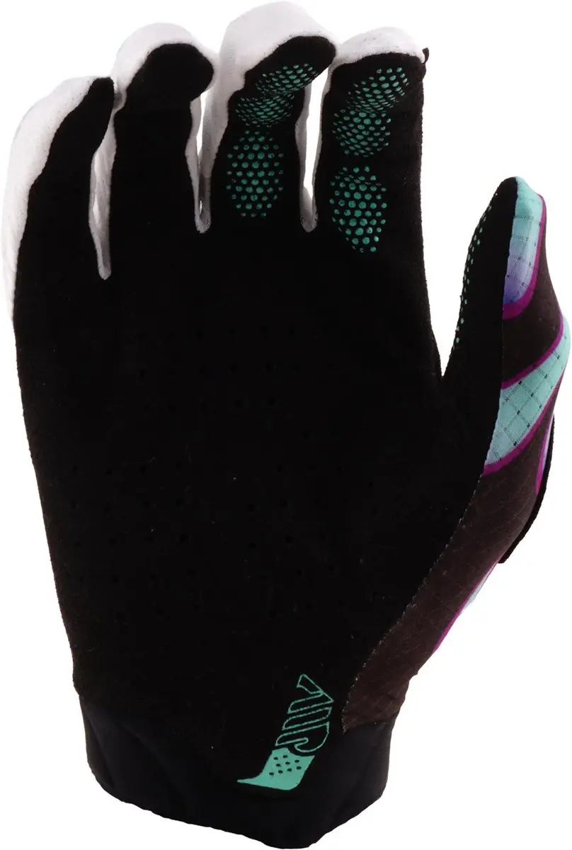 Troy Lee Designs Air Overspray Motocrosshandschoenen - Zwart/Turquoise S