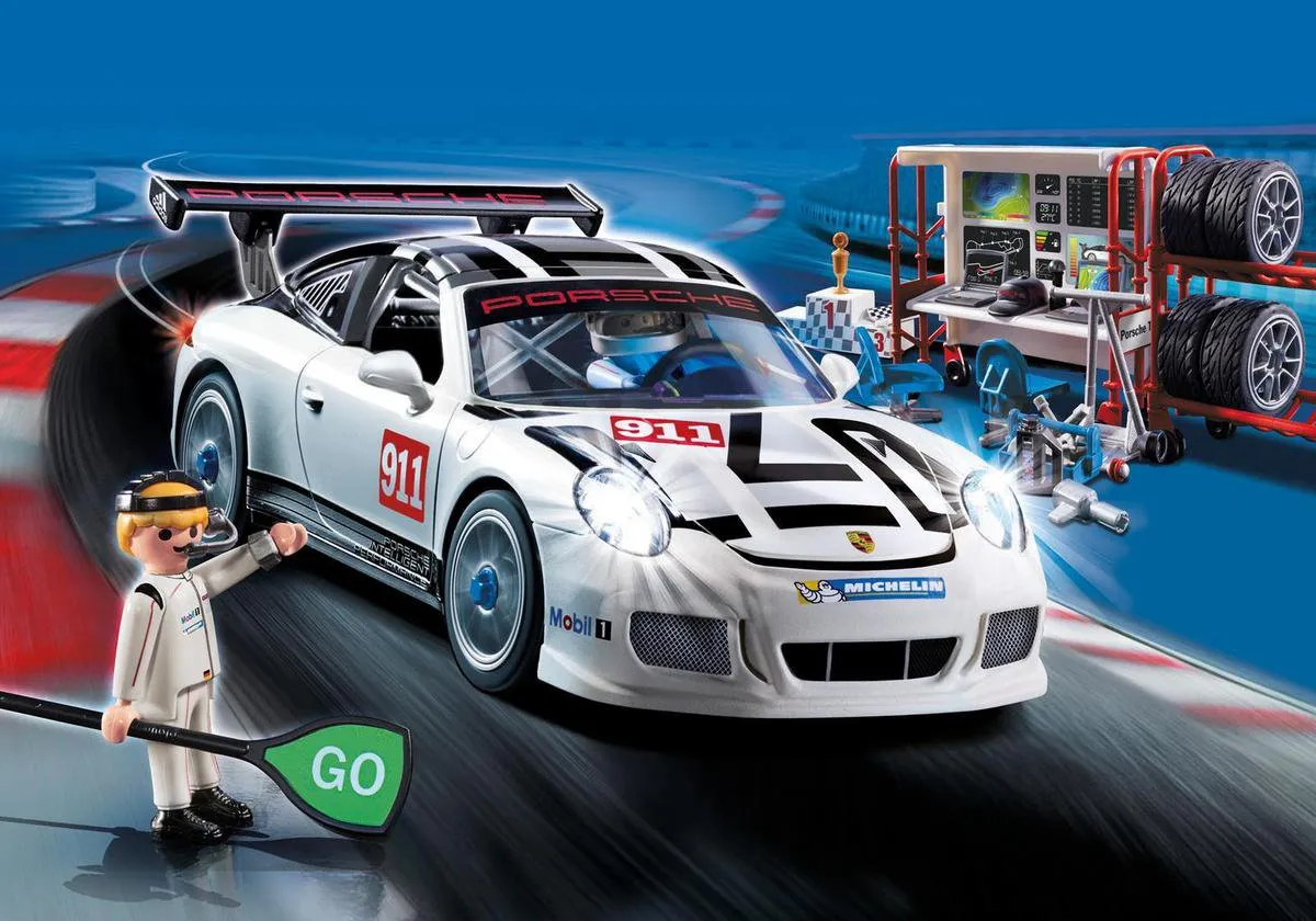 Playmobil Porsche 911 GT3 Cup 9225 - Wit