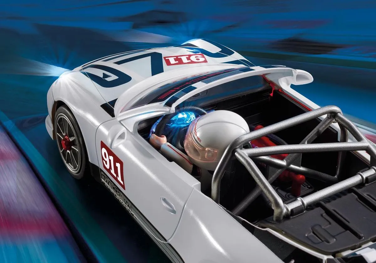Playmobil Porsche 911 GT3 Cup 9225 - Wit