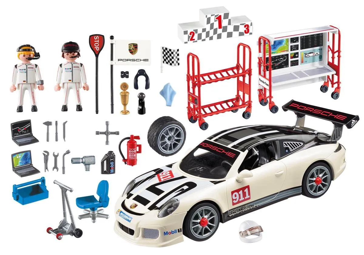 Playmobil Porsche 911 GT3 Cup 9225 - Wit - afbeelding 6 van 6
