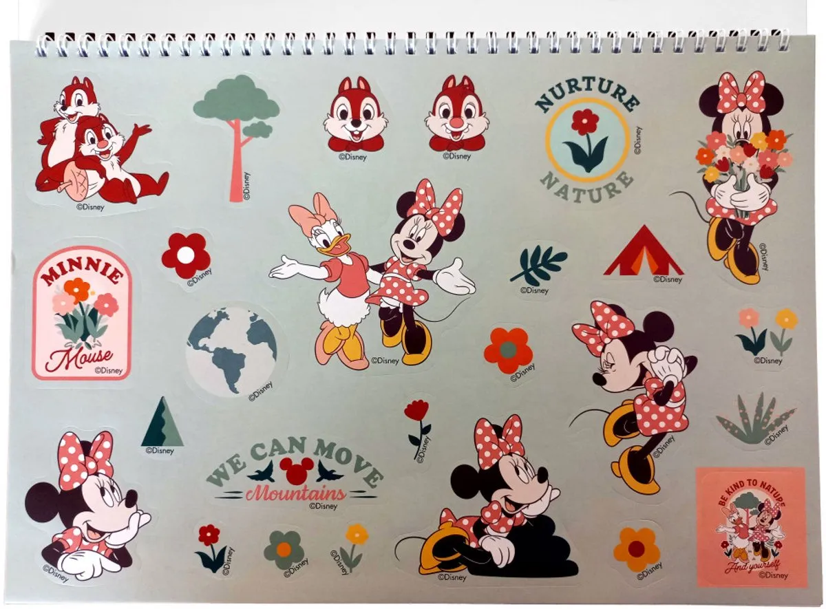 Disney Minnie Nomadic Spirit A4 Spiraal Schetsboek - 40 Bladen