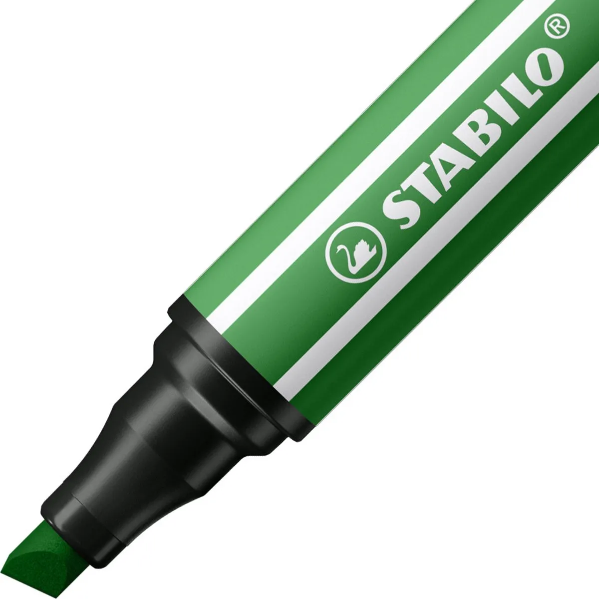 STABILO Pen 68 MAX ARTY Premium Viltstift - 4 Stuks - Karmijnrood/Smaragdgroen/Donkkerblauw/Zwart
