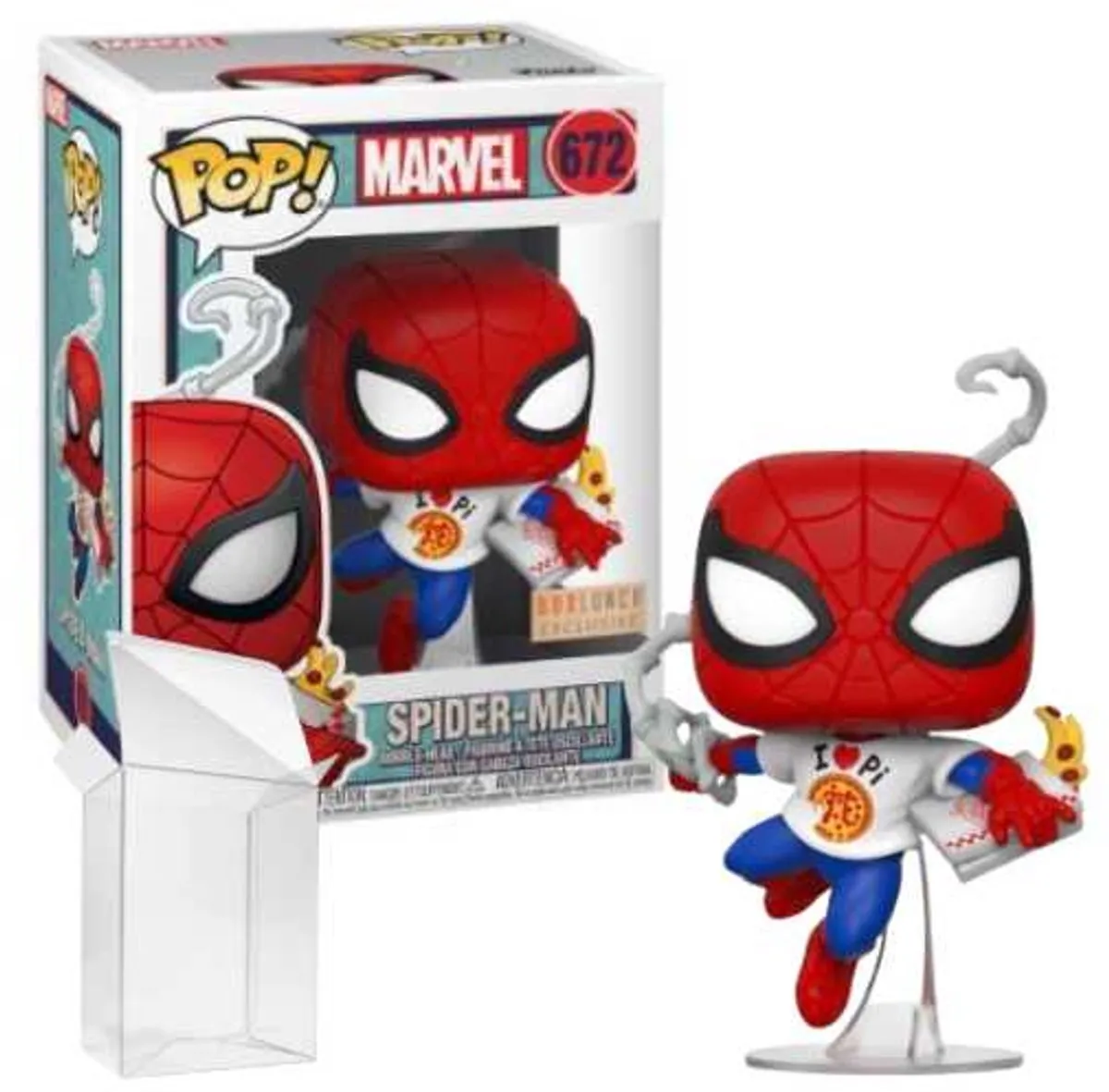 Funko Pop! Marvel Spider-Man Pi Shirt Boxlunch Exclusief #672 - Multi