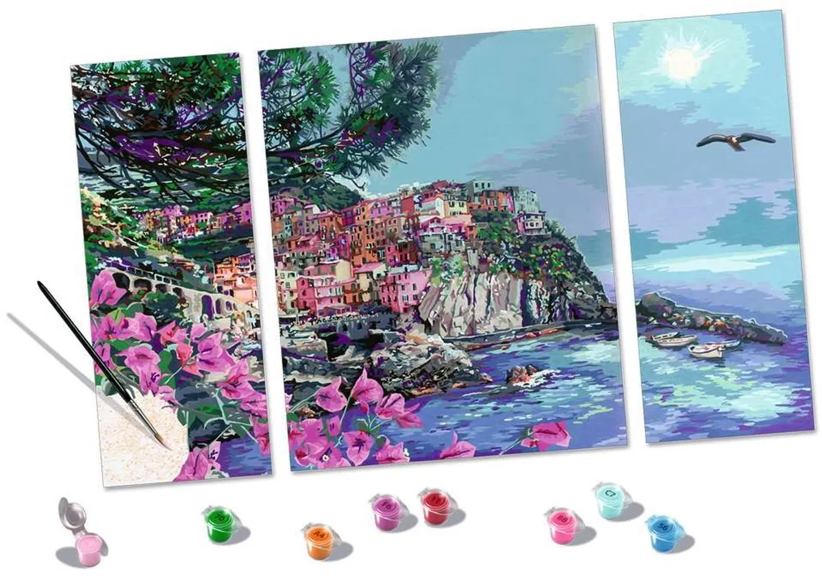 Ravensburger Schilderen op nummer Romantic Cinque Terre - Multicolor