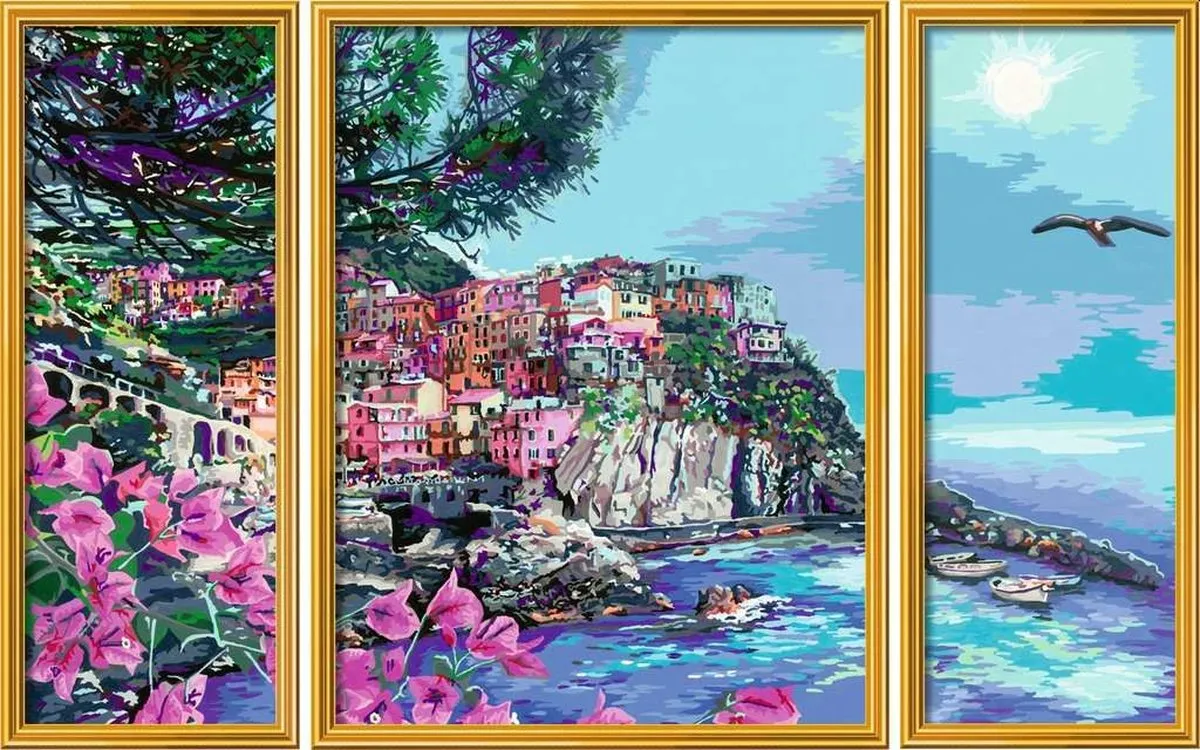 Ravensburger Schilderen op nummer Romantic Cinque Terre - Multicolor