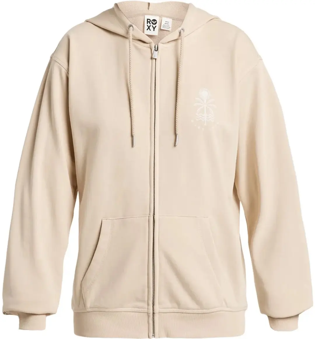 Roxy Surf Stoked Sweatshirt Met Rits Beige S Vrouw