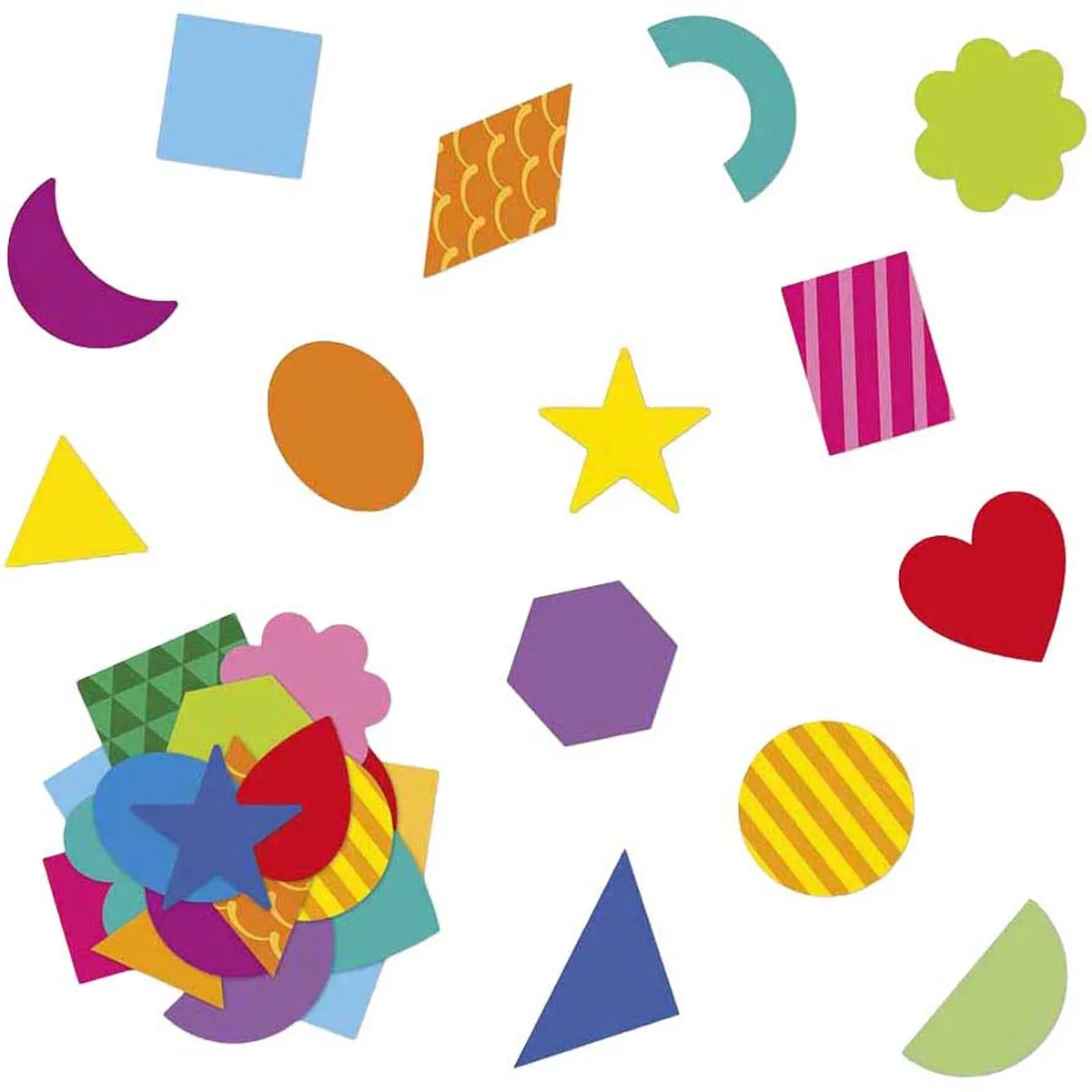 Janod Geometrische Stickers 300 Stuks - 3+ Jaar