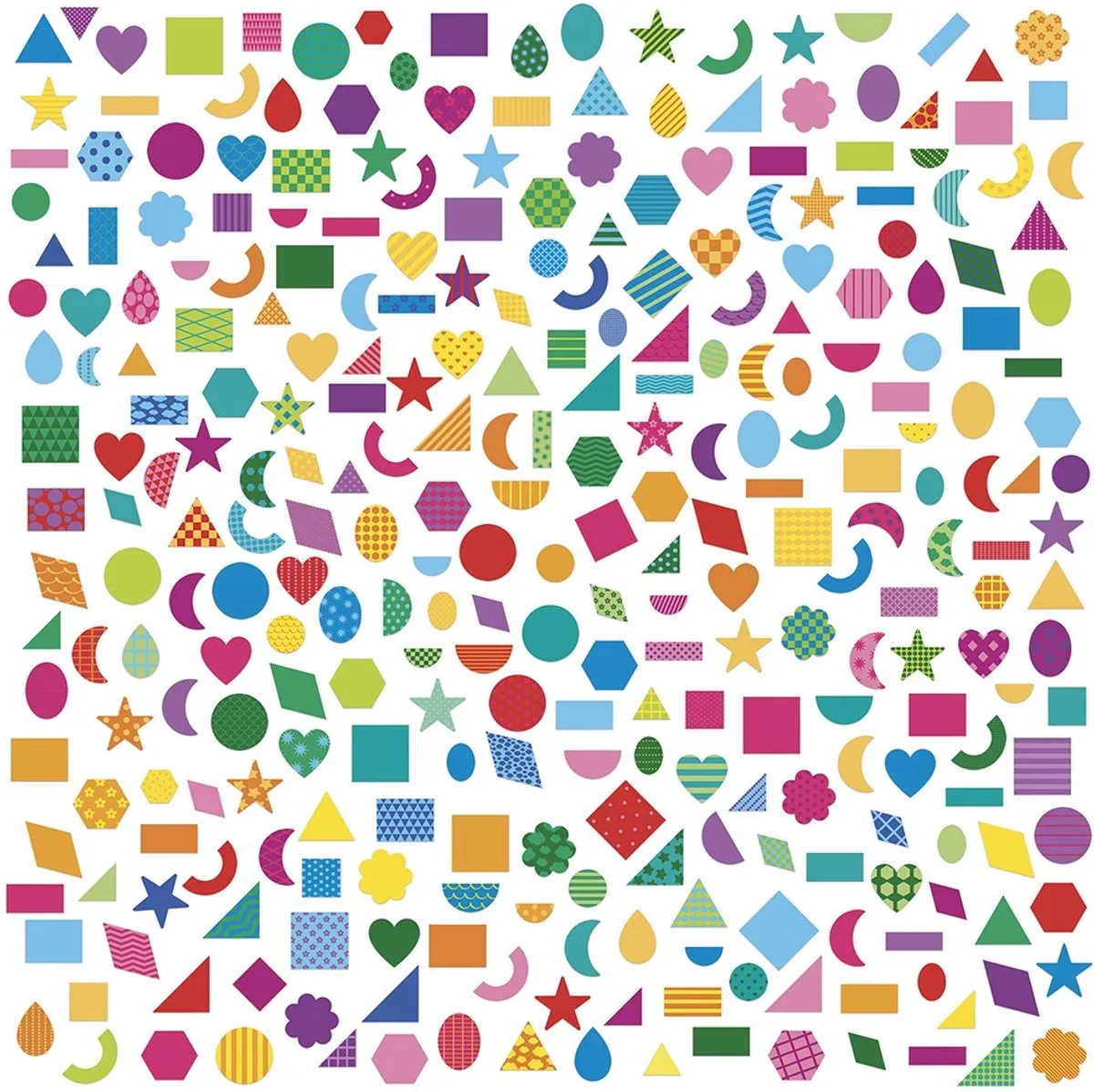 Janod Geometrische Stickers 300 Stuks - 3+ Jaar