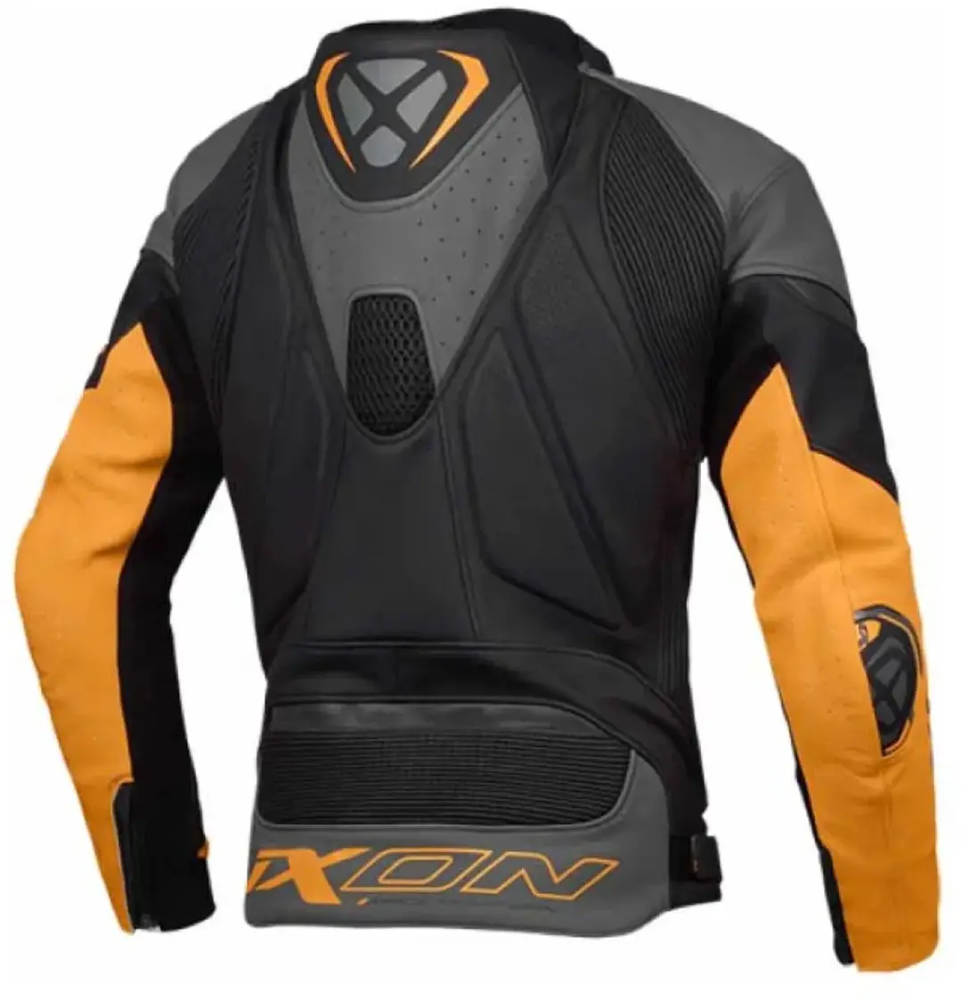 IXON Vortex 3 Motorjas L - Zwart/Antr. Oranje