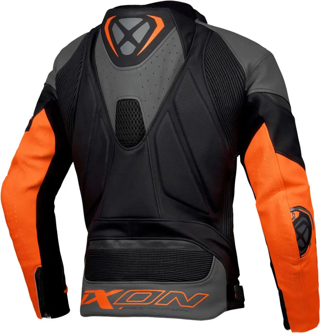 IXON Vortex 3 Motorjas L - Zwart/Antr. Oranje