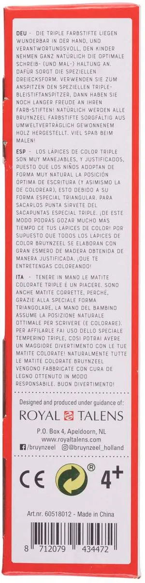 Bruynzeel Triple Colour Set - 12 Kleurpotloden