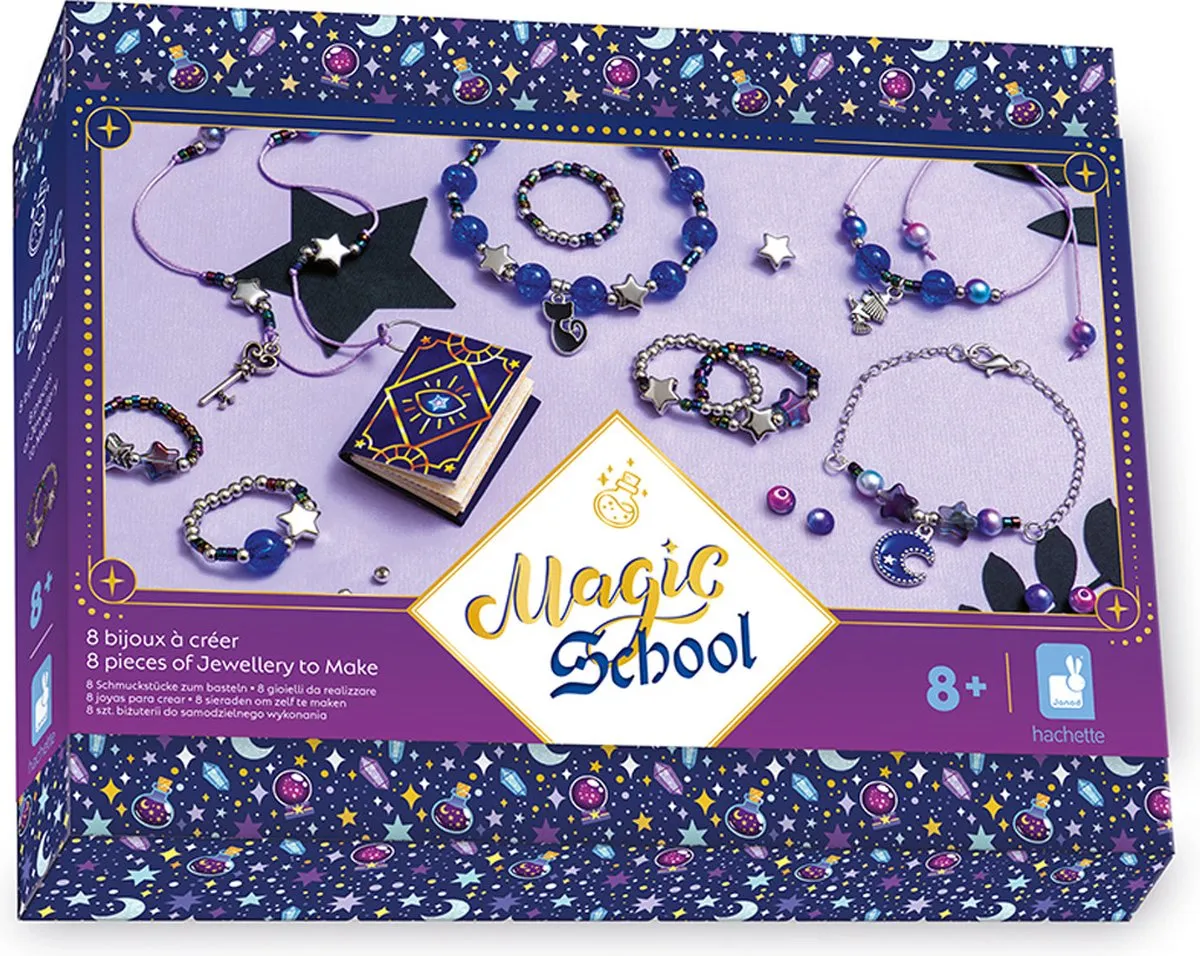 Janod Magic School Sieradenset - 8 Juwelen - Multikleur - afbeelding 6 van 6