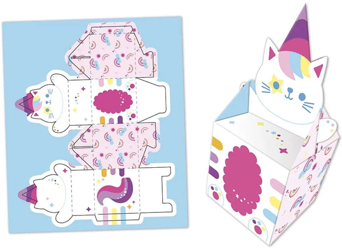 Janod Kawaii Doosjes Vouwen Knutselpakket - 12 Stuks - Multicolor - afbeelding 3 van 6