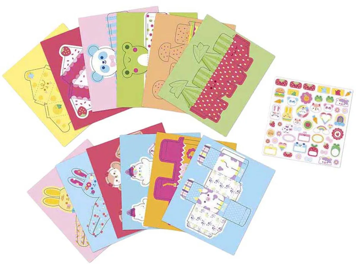 Janod Kawaii Doosjes Vouwen Knutselpakket - 12 Stuks - Multicolor - afbeelding 5 van 6