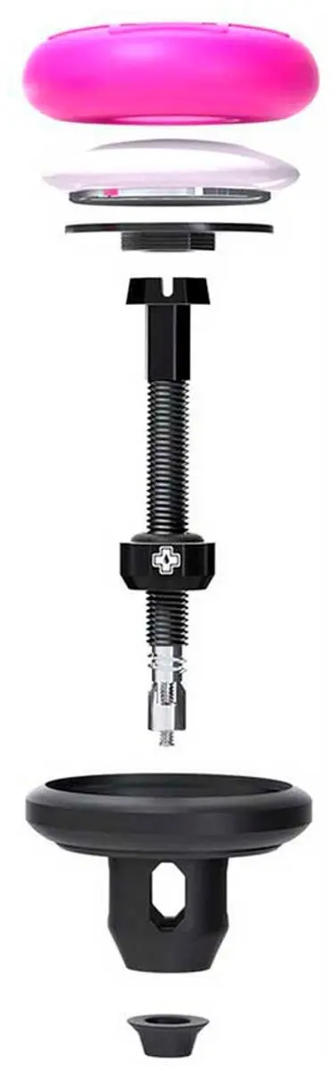 Muc-Off Veilige Tubeless Ondersteuningsklep - Pink/Black