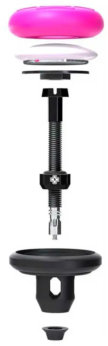 Muc-Off Veilige Tubeless Ondersteuningsklep - Pink/Black