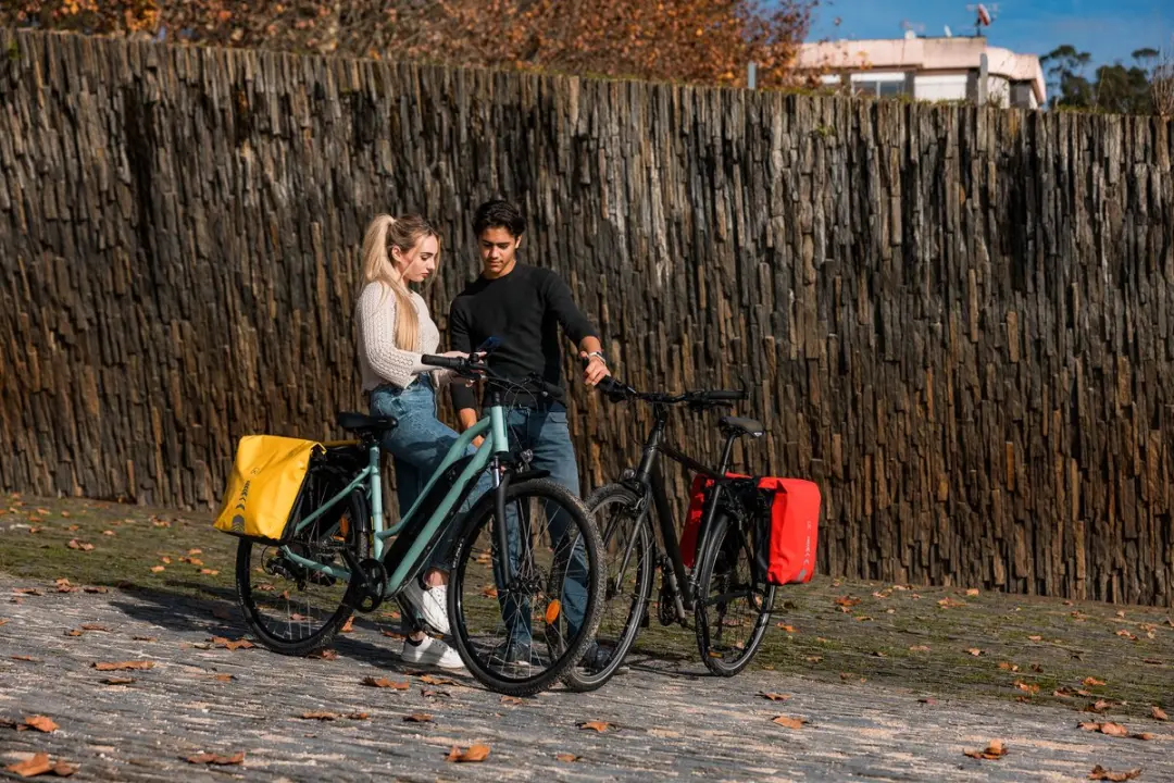 Willex Dubbele Fietstas 34L - Geel