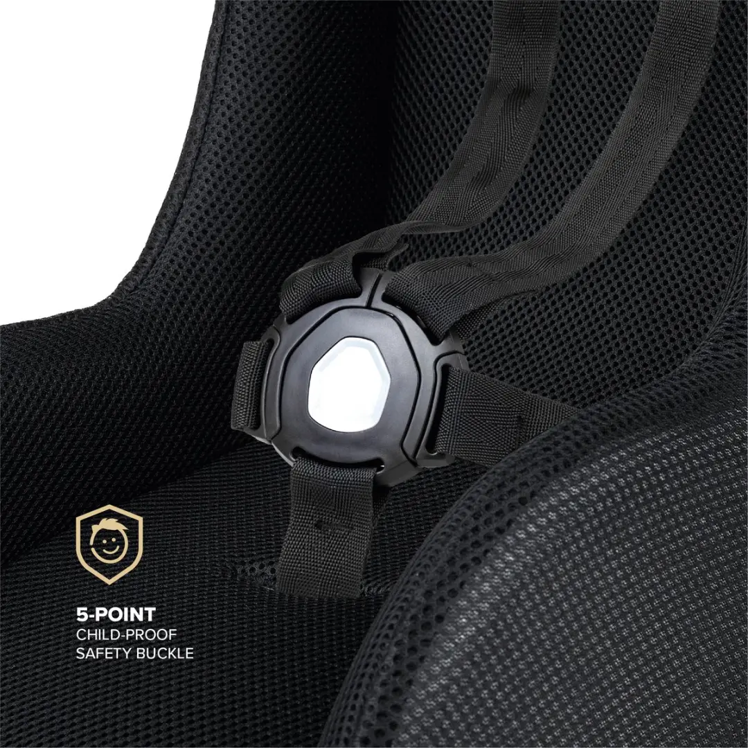 Polisport Mini Pelican Dreumesschaal/Stoelverkleiner - 5 puntsgordel - Zwart