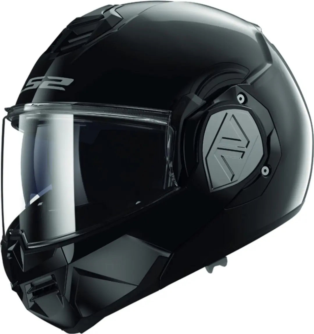 LS2 FF906 Advant Solid Gloss Zwart Systeemhelm
