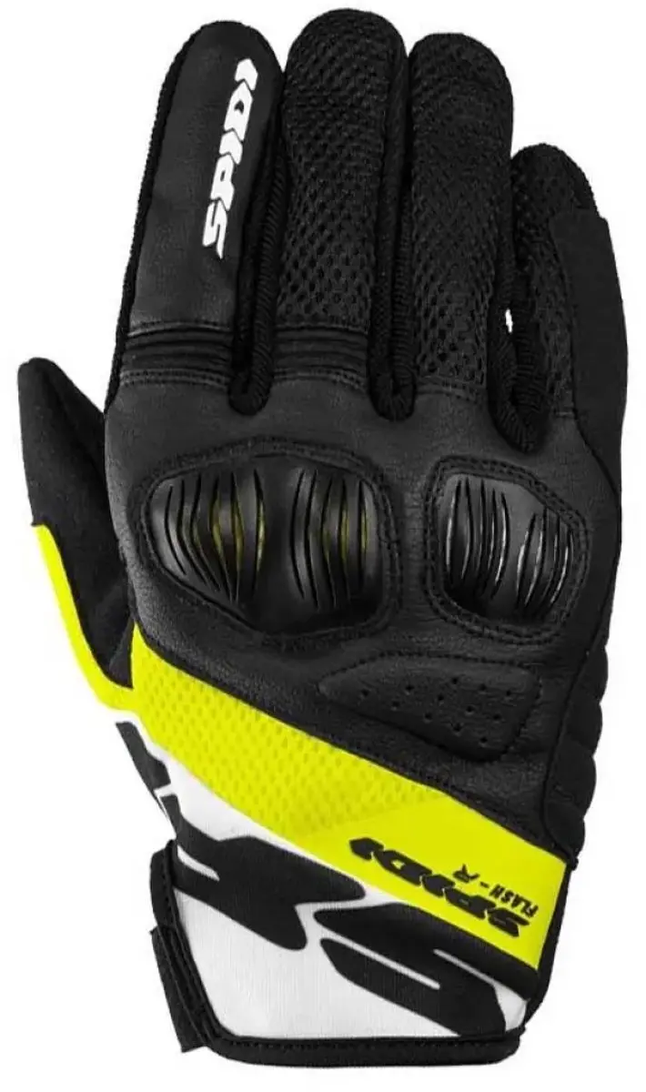 Spidi Flash-R Evo Handschoen - Zwart/Fluo Geel L