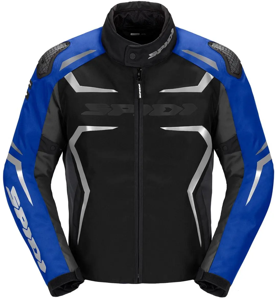 Spidi Race Evo H2Out Jas Zwart Blauw Zilver