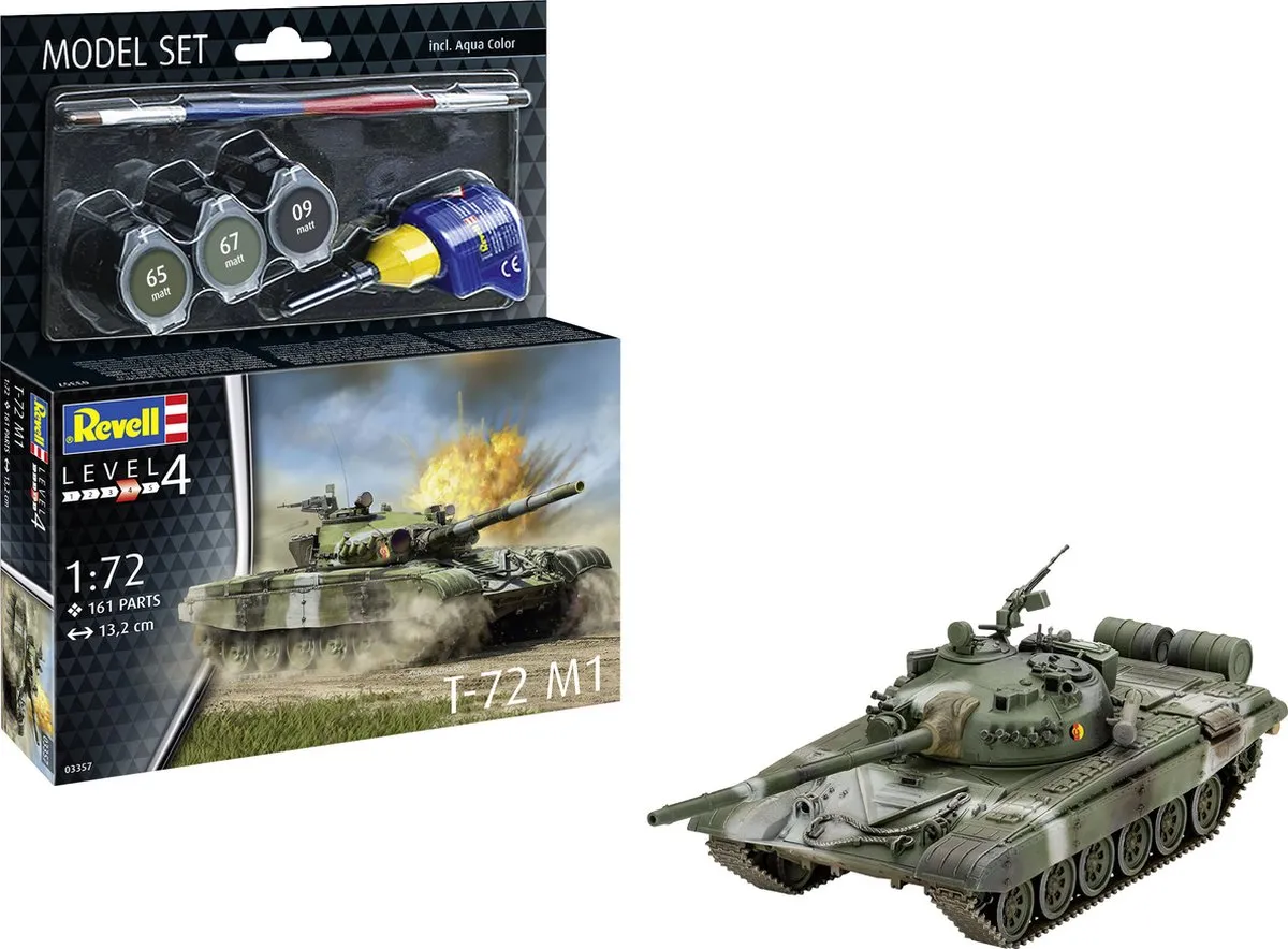 Revell 63357 T-72 M1 Tank Modelbouwpakket 1:72