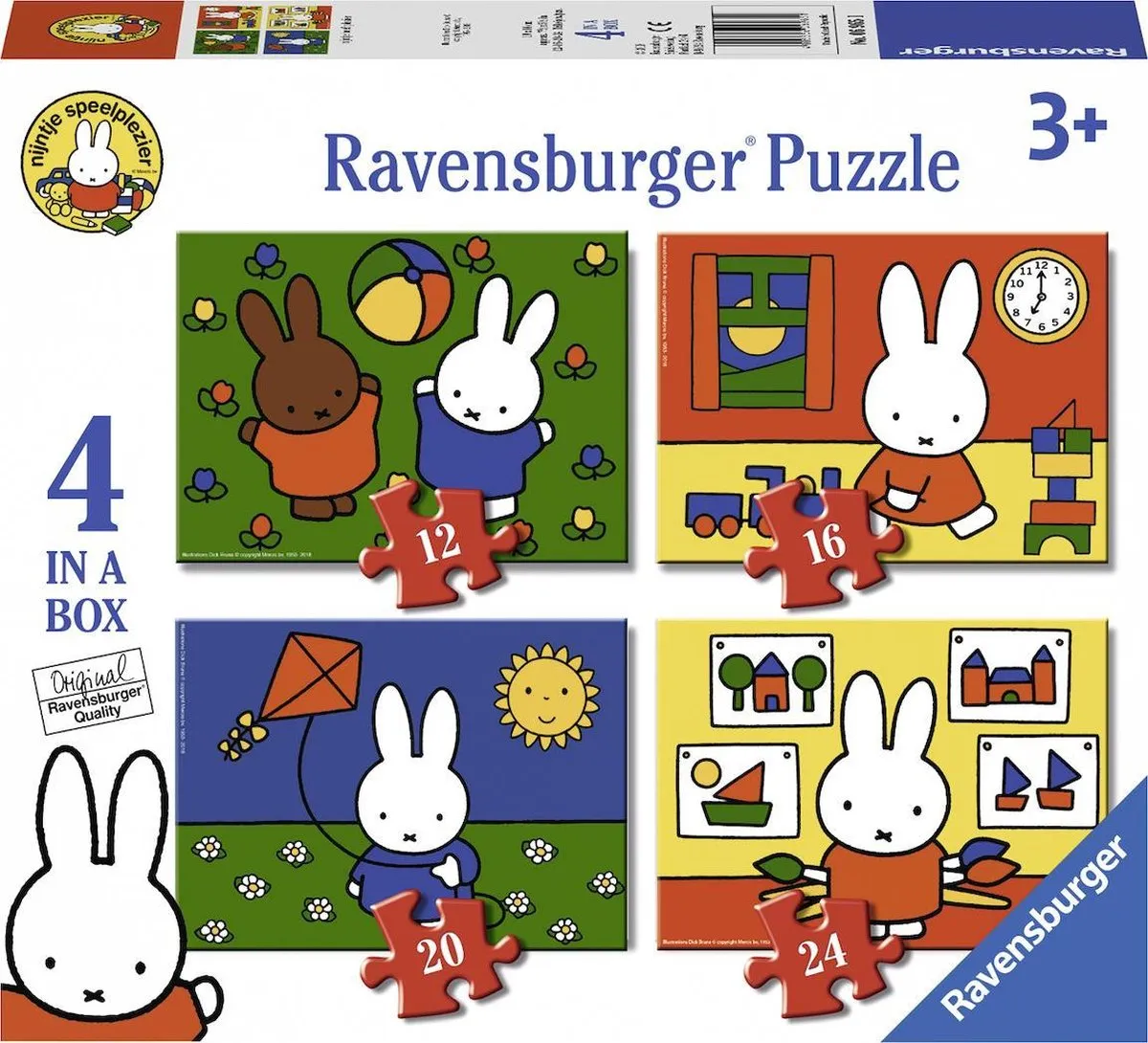 Ravensburger Nijntje 4-in-1 Puzzel Multicolor