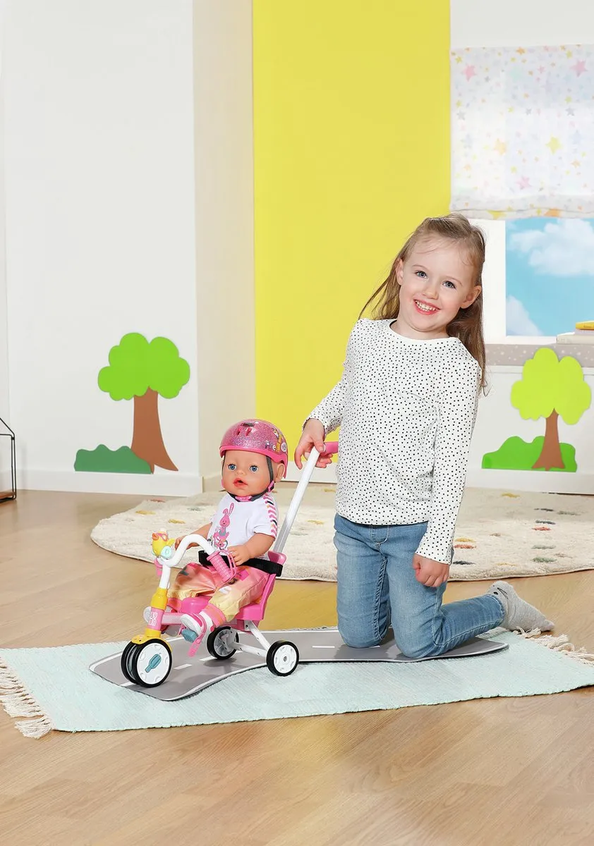 Baby Born Trike Poppenfietsset Roze