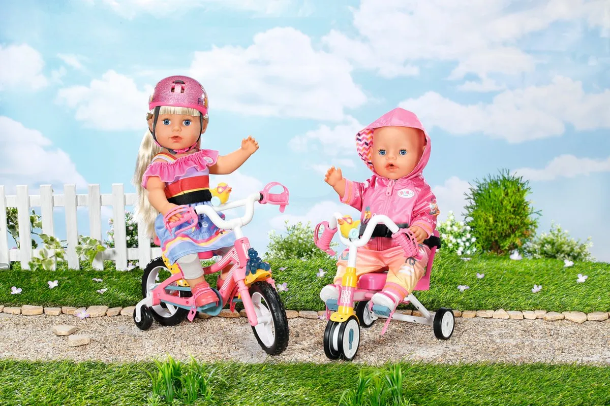 Baby Born Trike Poppenfietsset Roze