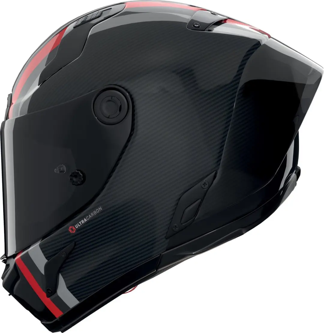 Nolan X-804 RS Ultra Carbon Helm - S - Zwart/Grijs/Rood