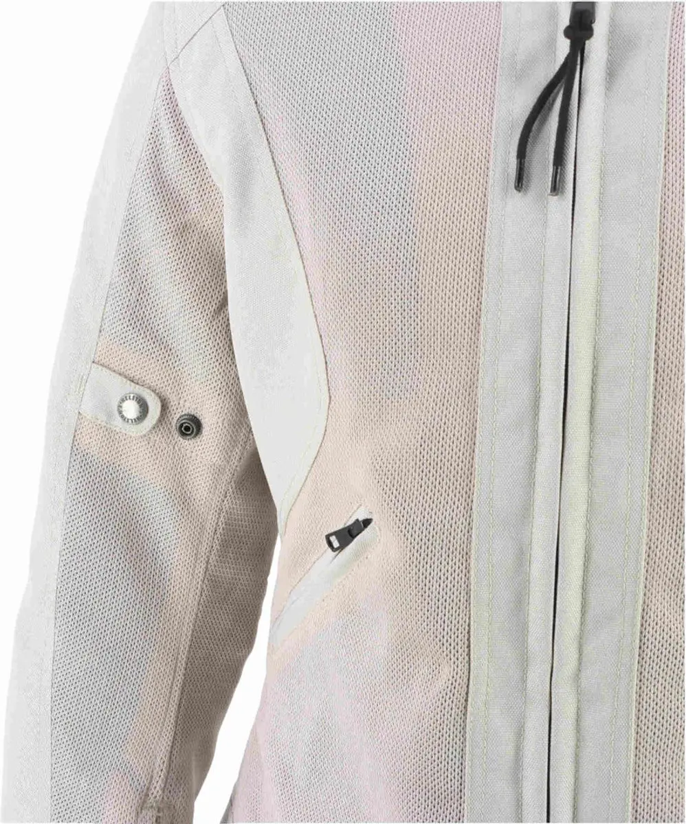 Helstons Stoner Evo Air Mesh Dames Motorfietsjas - Zilver L