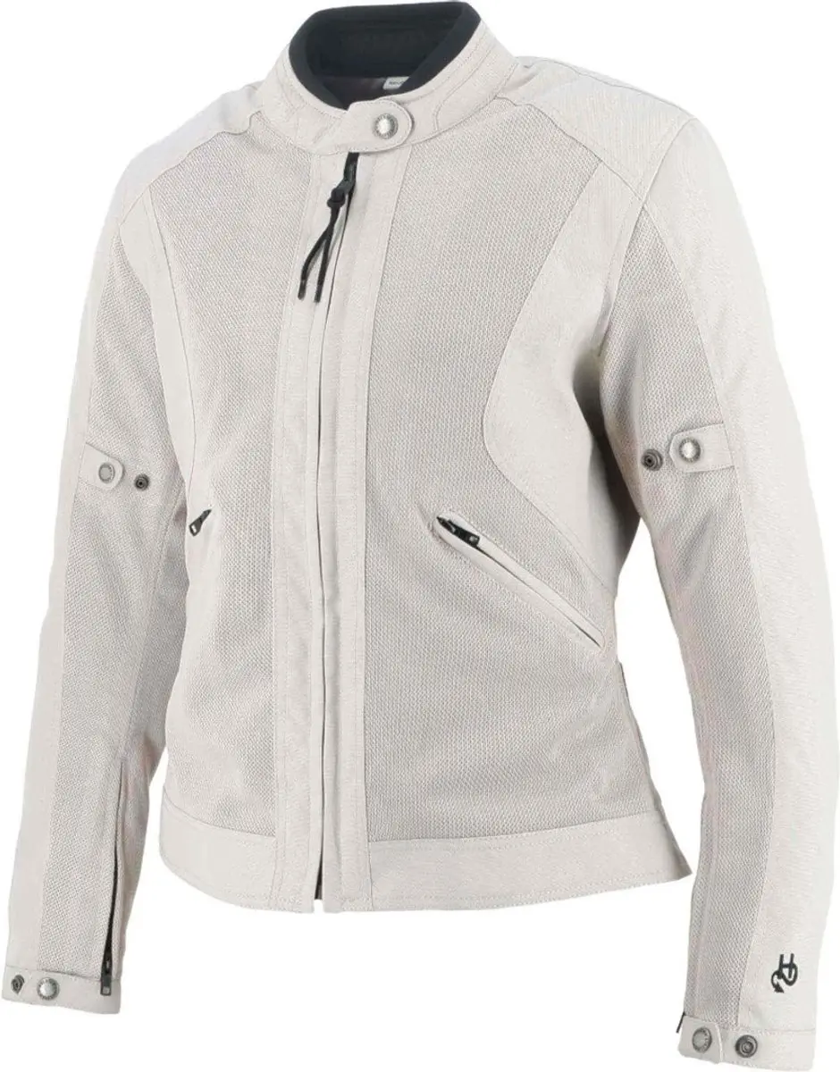 Helstons Stoner Evo Air Mesh Dames Motorfietsjas - Zilver L