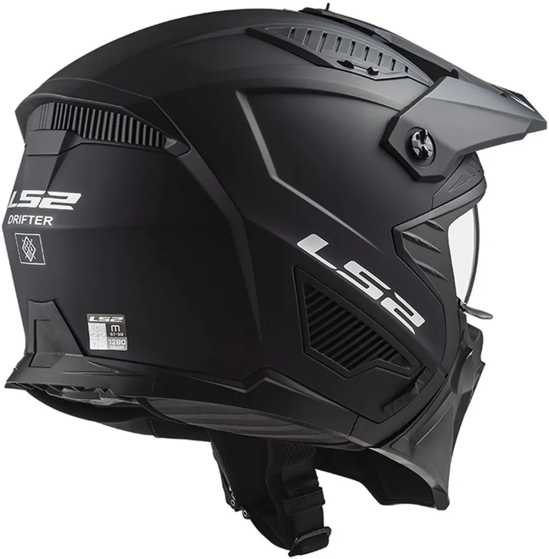 LS2 OF606 Drifter Solid Helm - XS - Mat Zwart