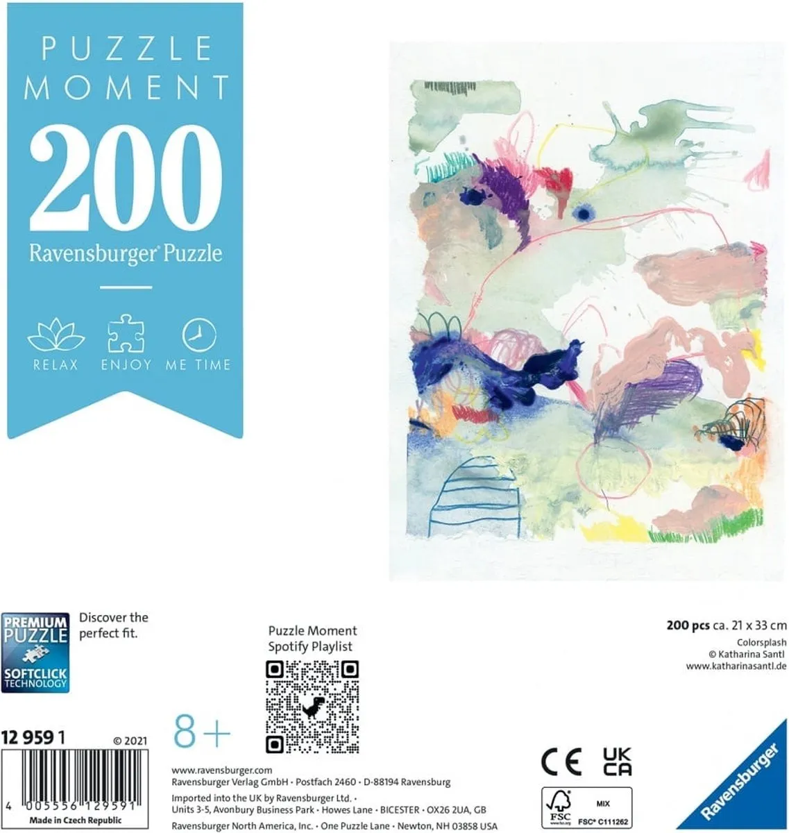 Ravensburger Colorsplash Puzzel 200 Stukjes - Multicolor