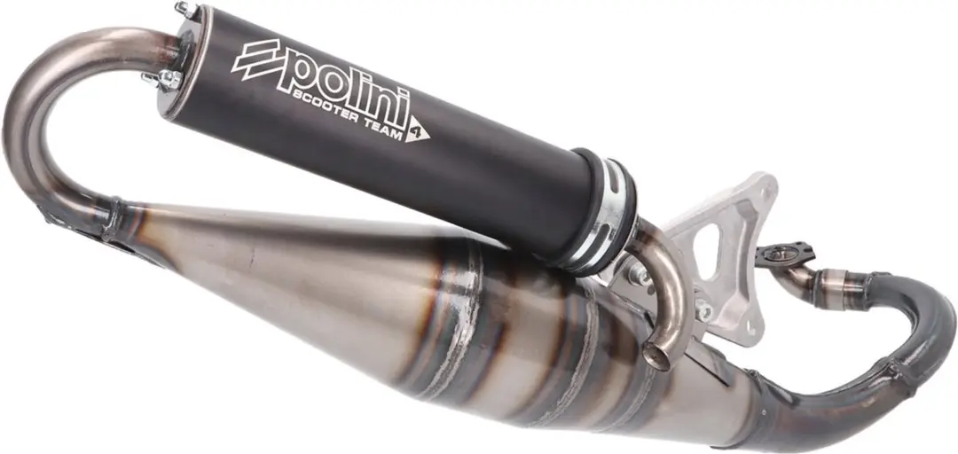 Pot d'échappement de détente Polini Team 4 pour scooter MBK 50 Mach-G 200.0408