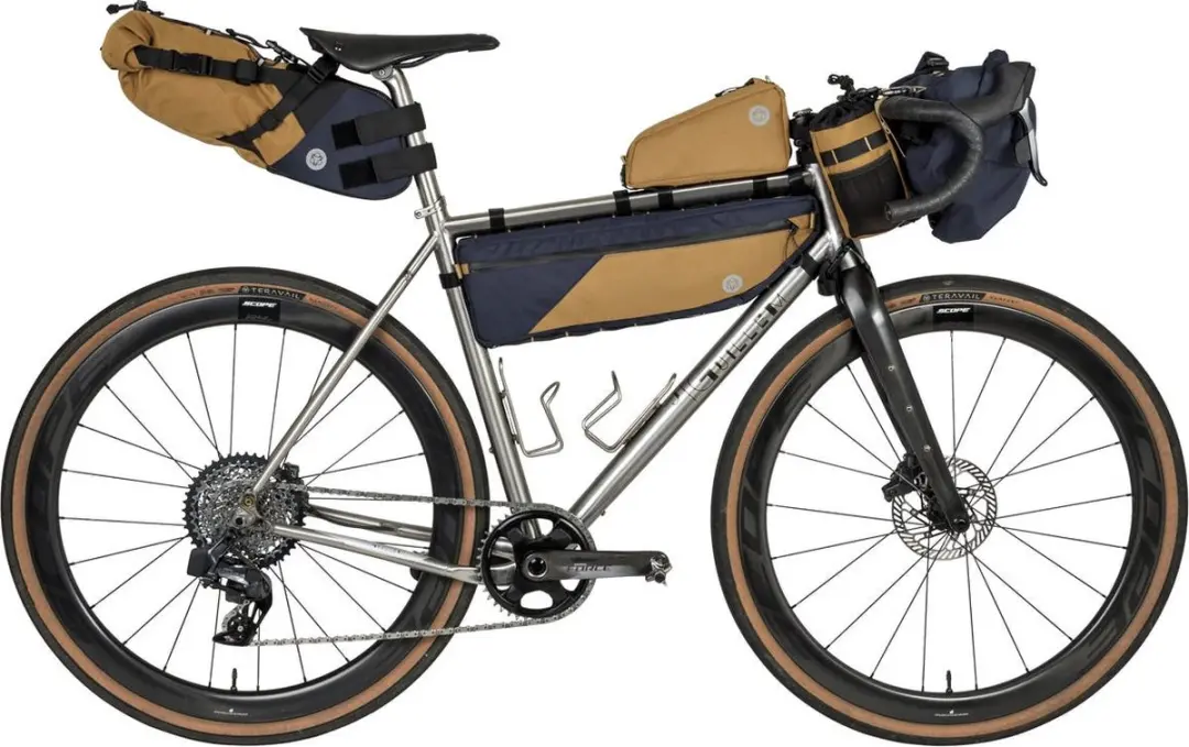 AGU Bikepacking Tube Frametas Venture Fietstas - 5,5L - Blauw Armagnac