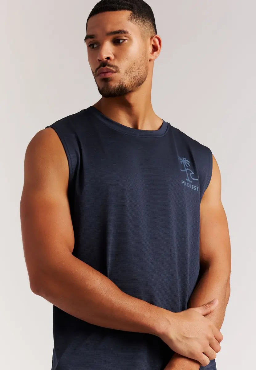 Protest PRTCanwood Tanktop Heren - Nightsky Navy - XS