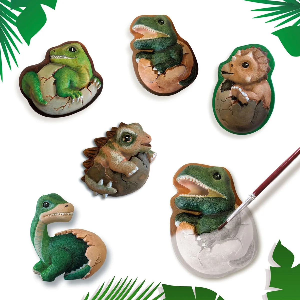 SES Creative Dino Eieren Giet- & Schilderpakket - 5 Stuks