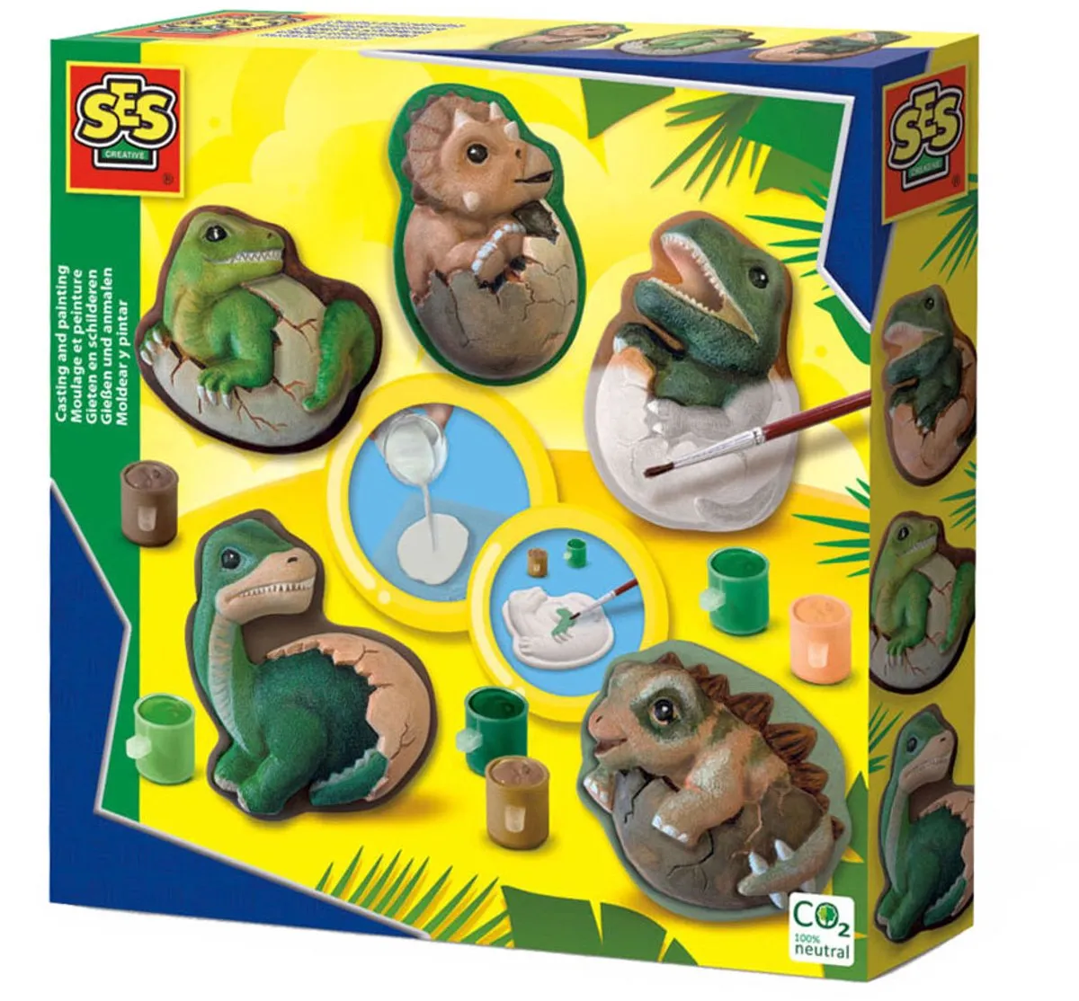 SES Creative Dino Eieren Giet- & Schilderpakket