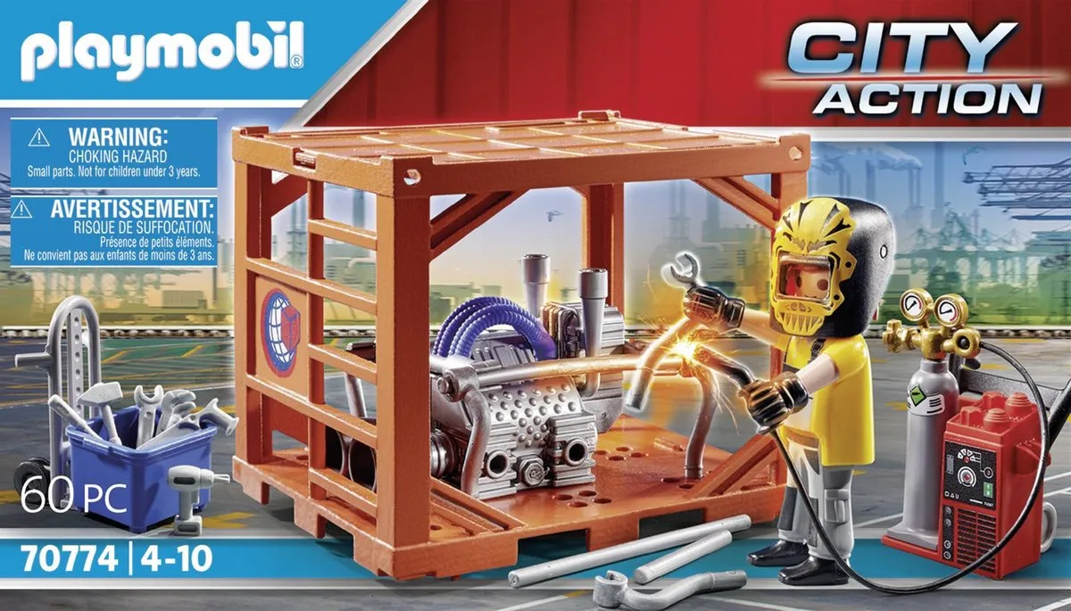 Playmobil City Action Cargo Container 70774 - Multicolor - afbeelding 6 van 6