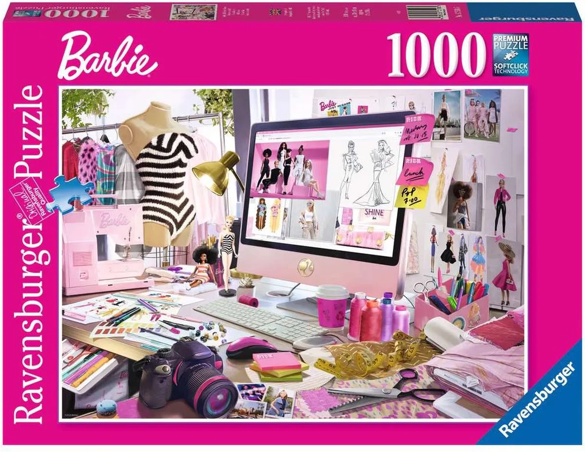 Ravensburger Barbie Mode-icoon Legpuzzel 1000 Stuks - Multicolor