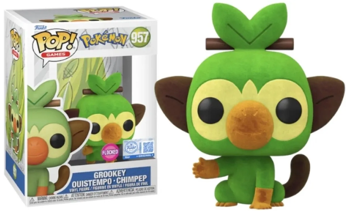 Funko Pop! Pokémon Grookey Flocked #957