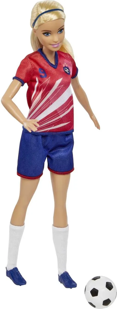 Barbie Careers Voetballer Pop - afbeelding 6 van 6