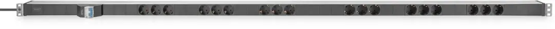 Digitus A-19-STRIP42-1 Powerstrip - 9 AC-uitgangen - Grijs