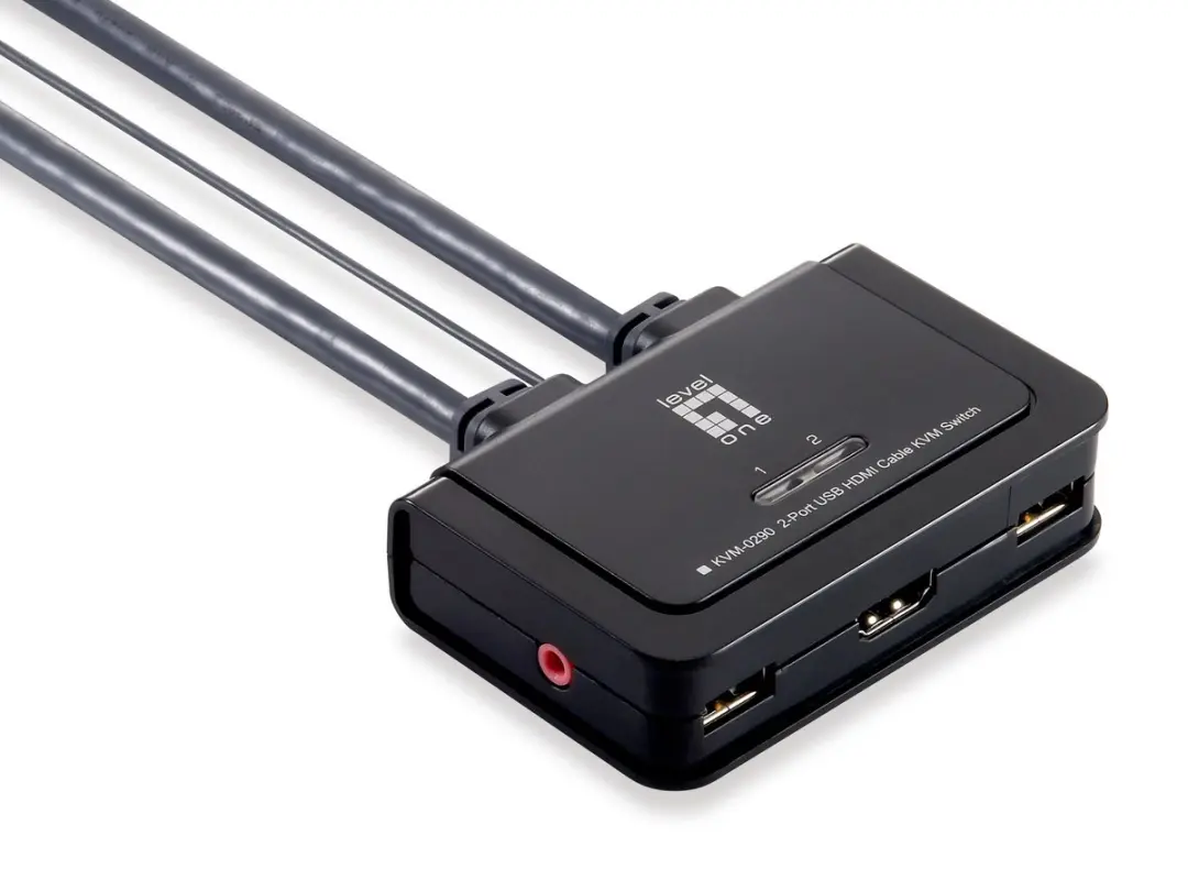 Levelone KVM-0290 KVM Switch 2x HDMI USB