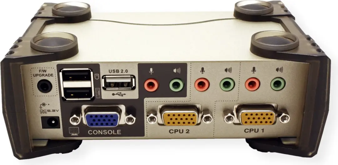 ATEN CS1732B 2-Poorts KVM Switch - Zwart/Zilver